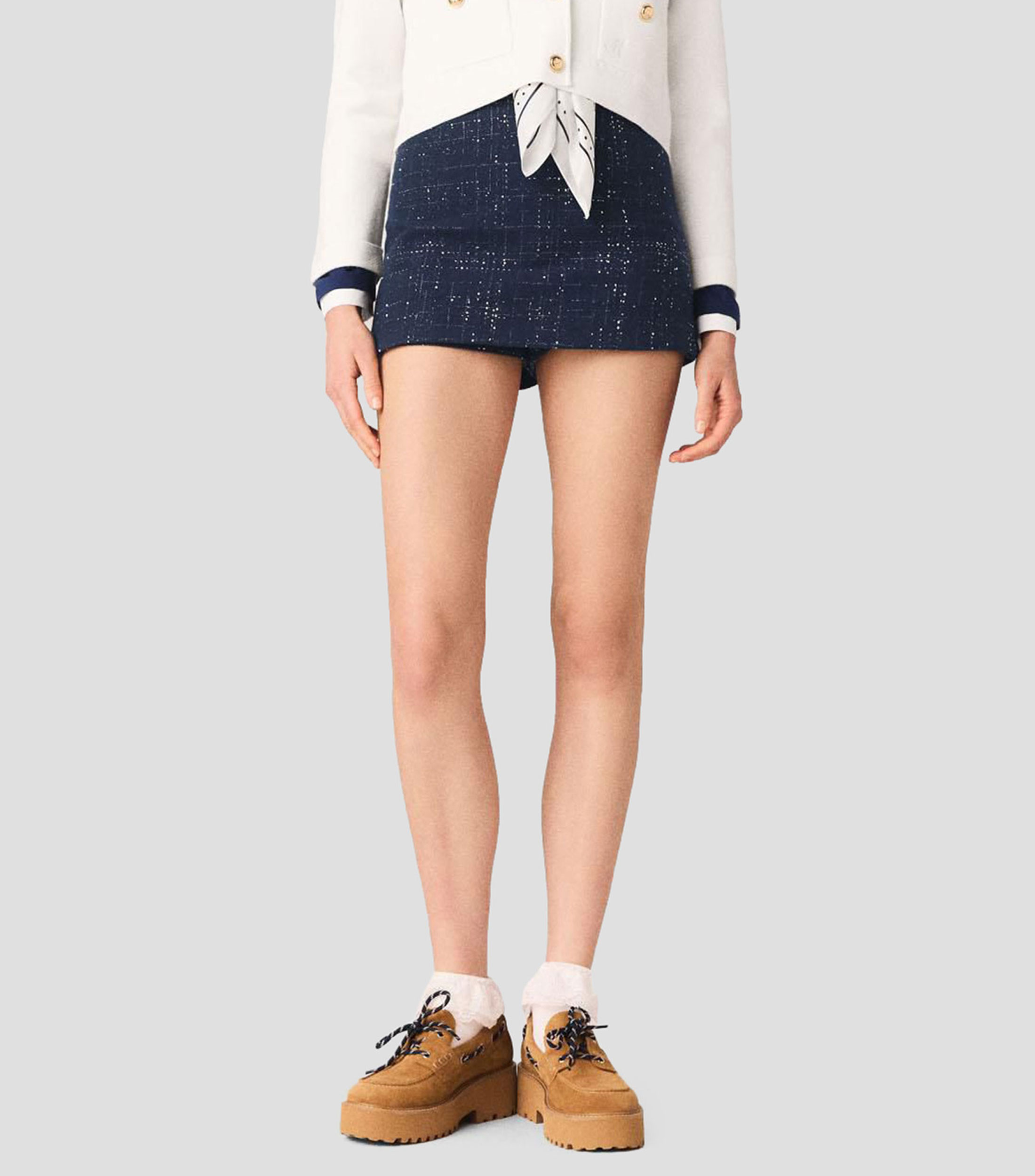 Short con microdiseños Mujer